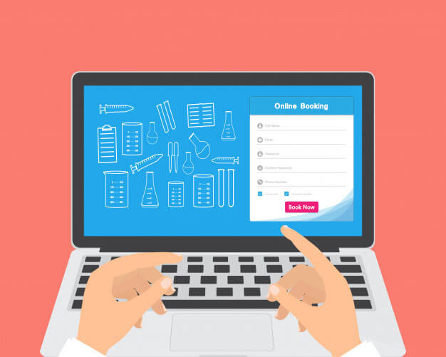 Online test booking